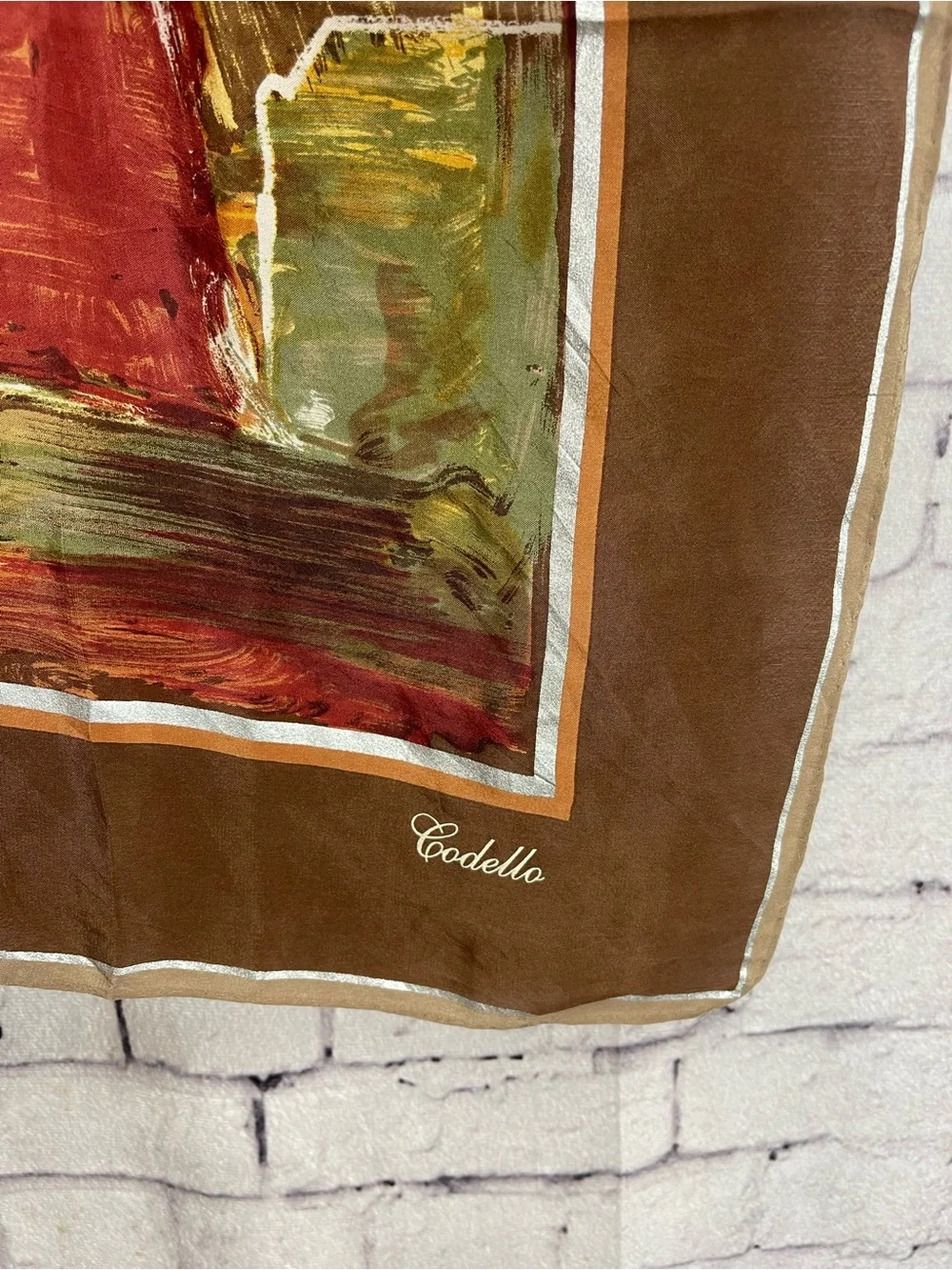 Codello silk scarf warm still life image